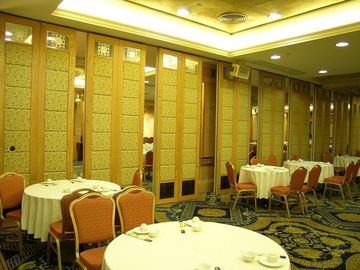 Banquet Hall  Mobile Sliding Soundproof Collapsible Wall Partitioning With Folding Door
