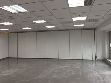 Leather Surface Decorative Soundproof Sliding Partition Wall Panel Width 1200 mm
