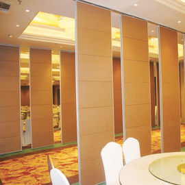Sliding Soundproof Movable Partition Walls Top Hung Supported 85 mm Melamine Surface