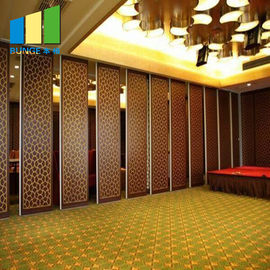 85mm Thickness Soundproofing Melamine Wooden Folding Partition Walls For Restaurant