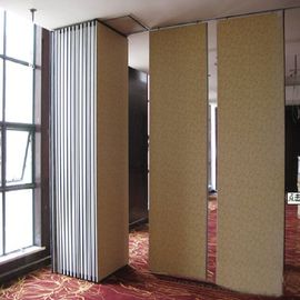 MDF Finish Sliding Wall Partitions For Auditorium Meeting Room Customized Size