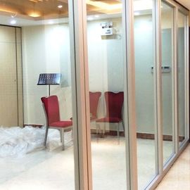 Movable Fireproof Seperation Wall / Office Tempered Glass Partition Walls