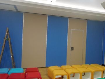 Conference Rooom Sliding Partition Walls Sound Proof Materials No Need Floor Track
