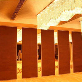 Melamine Board Folding Partition Walls For Five Star Hotel / Soundproof Sliding Room Dividers