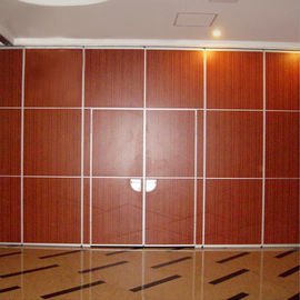 Melamine Board Folding Partition Walls For Five Star Hotel / Soundproof Sliding Room Dividers