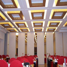 4 Meters High Gypsum Board Movable Wall Partitions / Indoor Acoustic Foldable Wall Panels