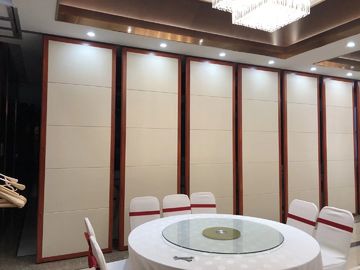 Hotel Removable Wall Partitions Floor To Ceiling Sliding Aluminium Track System