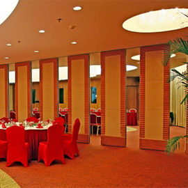 Movable Partition Walls Bearing Aluminum Track Interior Wooden Divider For Banquet