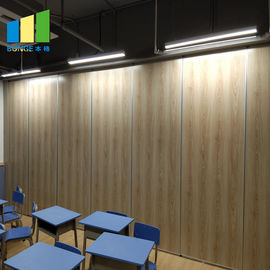 School Classroom Soundproofing Sliding Movable Acoustic Fabric Folding Partition Walls