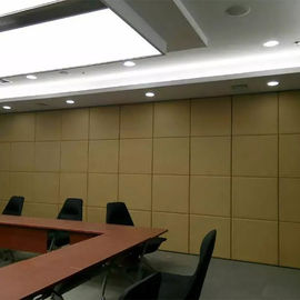 Movable Wooden Partition Room Divider Sliding Office Partition System For Space Division