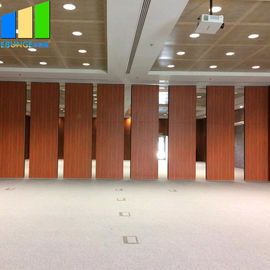 Mdf Folding Door Movable Dividing Vip Room Divider Soundproof Folding Partition Walls With Track For Hotel