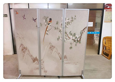 Hotel Folding Partition Wall / Doors With Wheels Indonesia Hospital Movable Folding Partition Wall