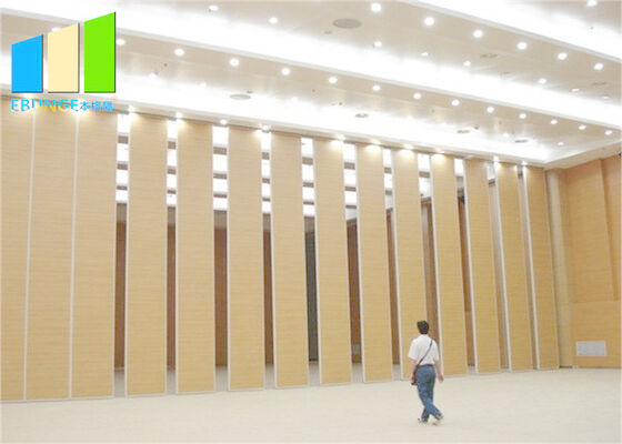 Interior Wood Movable Temporary Sliding Wall Sound Proof Partition