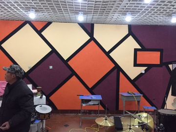 Sponge Different Shape Ceiling Polyester Acoustic Panels For Studio Room
