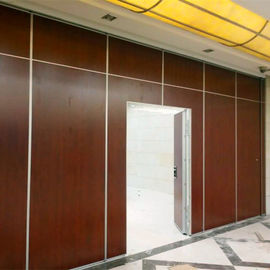 Wooden Material Operable Acoustic Folding Partition Walls For Training Center