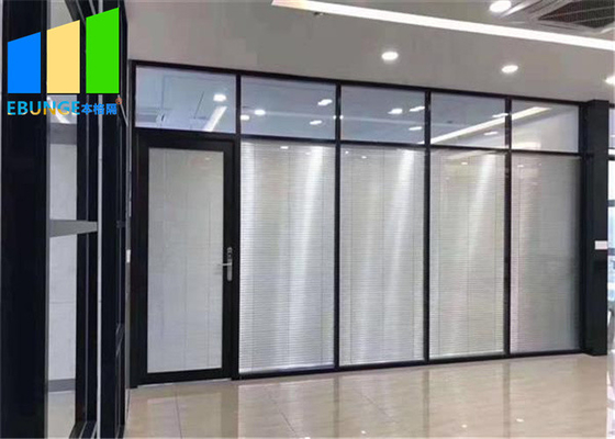 Soundproof Office Demountable Glass Partition Wall System American Standard
